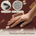 thumbnail image 6 of ODIKA 3'x5' Washable Throw Rug Rich Burgundy Geometric Design Intricate Motifs with Bold for Entryway, Kitchen, Mudroom, Stain Resistant, Low Profile, Non-Slip, 6 of 7