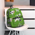 thumbnail image 5 of Vsdgher Cows With Calfs Green Print Unisex Large Capacity Bookbag Schoolbag Casual Daypack for High School/College/Teens/Travel/Work, 5 of 6