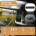 thumbnail image 3 of Auranook 48" L-Shaped Gaming Desk w/LED Lights & Power Outlets Storage Shelves, 3 of 9