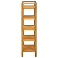 thumbnail image 2 of vidaXL Shoe Rack with 5 Shelves 50x27x100 cm Solid Oak Wood, 2 of 4