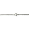 thumbnail image 2 of Primal Silver Sterling Silver 1.5mm Diamond-cut Rope Chain Bracelet, 2 of 3