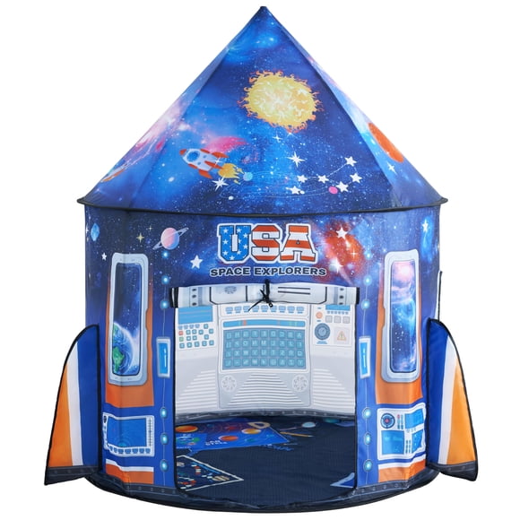 Carpa de Juego JOYIN Nave Cohete para Niños que Brilla en la Oscuridad