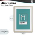 thumbnail image 4 of Stupell Industries Art Deco Classic Blue Jewelry Box Birch Framed Print Under Glass, 17 x 23, by Martina Pavlova, 4 of 8