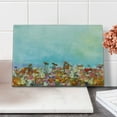 thumbnail image 2 of Flower Cutting Board, Several Kind of Flower Beds in Sun Summer Season Aquarelle Technique Design Print, Decorative Tempered Glass Cutting and Serving Board, Small Size, Multicolor, by Ambesonne, 2 of 5