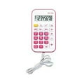 thumbnail image 1 of SuChun Pouches For Organization Small Portable Calculator Simple Fashionable Design With Rope For Students Use Material Portable Mini Cute With Rope Student's Neck Hanging Calculator Pink, 1 of 7