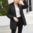 thumbnail image 2 of Zshosam Women's Hooded Warm Winter Coat Quilted Thicken Puffer Jacket(Black,XXL), 2 of 9