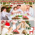 thumbnail image 3 of Opvise Christmas Wooden Tray Tree Santa Hat Elk Shape Rustic Multi-functional Snack Jewelry Fruit Serving Plate Storage Holder Party Supplies for Christmas Christmas, 3 of 8