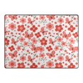 thumbnail image 4 of Ryvnso Floral and Butterflies Area Rug Floor Mats Non-Slip Home Carpet 80 x 58 inch, 4 of 7