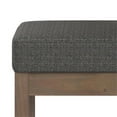 thumbnail image 3 of Pemberly Row Banc d'Entrée Moderne de 26 Pouces en Tissu Tweed, Brun Foncé, 3 of 6
