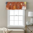 thumbnail image 3 of Western Cowboy Valance Curtain for Windows Retro Vintage Orange Cowgirl Rod Pocket Curtain Valances Short Window Treatments Panels for Kitchen Bathroom Laundry Room Basement 60 x 18 Inch, 3 of 9