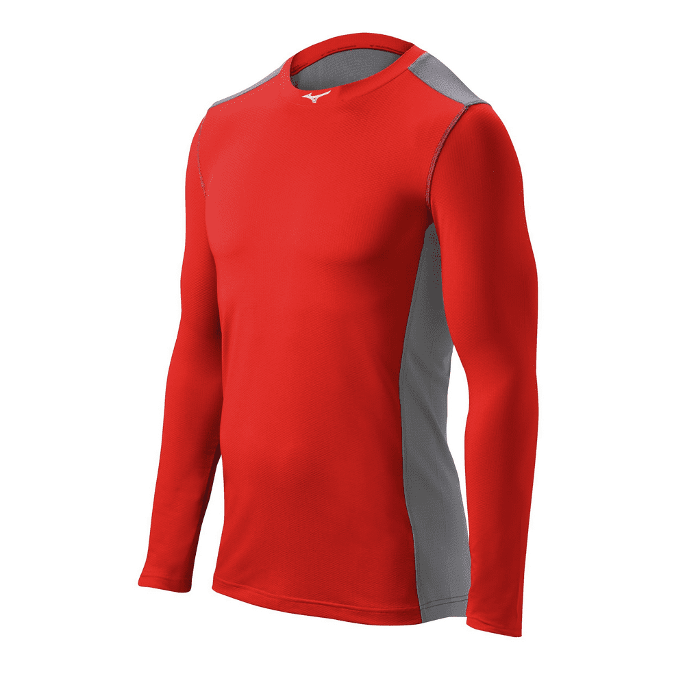 mizuno mens baseball apparel mizuno elite stretch long sleeve shirt