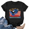thumbnail image 2 of Vetsdori Women's American Flag T Shirts Short Sleeve July 4th Pullover Red White and Blue USA Years Anniversary,Graphic Independence Day Casual Summer Tops for Women Fashion, 2 of 5