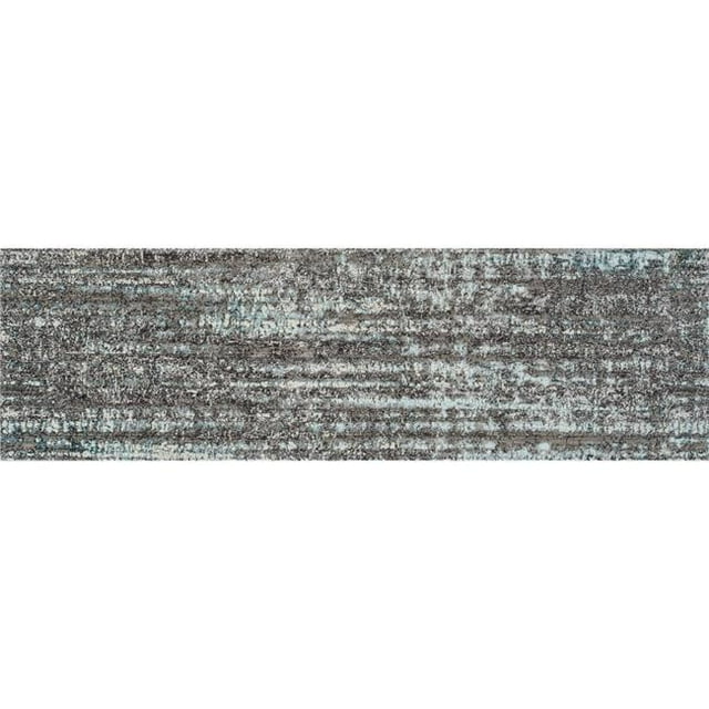 Amer Rug CAM392608 2 ft. 6 in. x 8 in. Cambridge 39 Power-Loomed Runner Rug - Grayish Blue