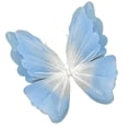 thumbnail image 1 of Adorno decorativo gigante de mariposa artificial, versátil, para fiestas, divertido, bonito, foto degradado azul claro, 1 of 9