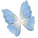 thumbnail image 1 of Decoración de mariposa artificial gigante, decoración de boda de mariposa, bricolaje, creativo y lindo degradado azul claro, 1 of 9