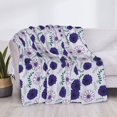 thumbnail image 3 of Fuzoiu Daisies Flowers Print Flannel Blanket,Throw Blanket,Flannel Home Decor,Fleece Bed Blankets,Cozy Soft Blanket for Bed, Sofa, Camping, and Travel-80"x60", 3 of 6