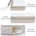 thumbnail image 3 of Translucent PU cosmetic bag fashion portable cosmetic storage bag large capacity travel wash bag, 3 of 5