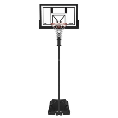 Lifetime 8ft – 10ft Adjustable Height 50” Shatterproof Outdoor Portable Basketball System (91221)