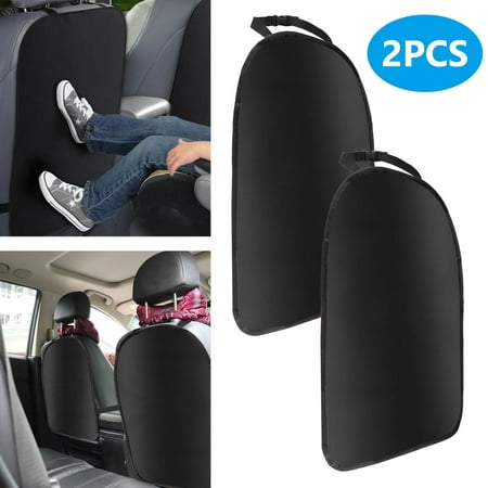 TSV Kick Mats (2PCS) - Best Car Seat Back Protector Oxford Cloth Backseat Child Kick Guard Protects Seat Cover Automotive Upholstery from Mud Salt & More - Protector for Car Seat (Best Way Auto Upholstery)