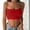 Red, variant on WTXUE Camisole Tops Sleeveless Tops for Women Fashion Women Sleeveless Vest Ladies Solid Camis Slim Short Tank Tops Bandeau Tops Camisole Tops for Women Built In Bra Crop Tank Tops for Women Black L