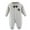ZI Grey, variant on Baby Boys' Footies & Rompers Bowknot Romper Boys Girls Solid Long Sleeve Winter Fashion Jumpsuit Romper Baby Boy Coming Home Outfit White 12 M-18 M