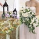 thumbnail image 4 of Paquete de 5 guirnaldas de eucalipto artificial Greenery Eucalyptus Vines Faux Silver Dollar Eucalyptus Strands para la decoración del jardín del banquete de boda MFZFUKR HMHZ673, 4 of 6
