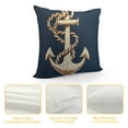 thumbnail image 4 of COMIO  Ocean Theme Blue Pillow Covers with Compass/Anchor/Sailboat/Navigation Pattern Coastal Sailing Cushion Covers Nautical Beach Decorative Pillowcases for Sofa/Couch, 4 of 5