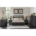 thumbnail image 6 of HFO Avery Modern Wood Chest with 5 Drawers & Ball Bearing Drawer Guides in Black, 6 of 6