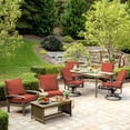 thumbnail image 5 of ARDEN Olefin Outdoor Deep Seat Cushion Set (4-Pack), 24 in x 24 in, Weather-Proof, Rain-Proof, Fade Resistant Patio Cushion for Chair, Sofa, and Couch Sedona Woven Texture, 5 of 9