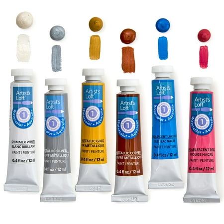 UPC: 0191518960549 | Metallic Watercolor Paint Set by Artist s Loft™