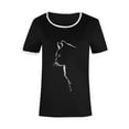 thumbnail image 3 of Honeeladyy Women's New Fashion Cat Print Casual Short Sleeve Top T-shirt womens tops clearance under $5, 3 of 5