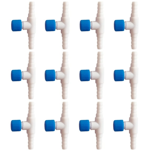 DEMONTALK Aquarium Air Control Valves, Fits for 3/16" ID Airline Tubing, Single Way Air Flow Controllers Regulators, Adjustable Hose Connectors Air Pump Accessories for Fish Tanks