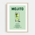 thumbnail image 2 of Mojito - La Habana Cuba Illustration Cocktail Kitchen Decor Typography Modern Art Pop Art Humor Bar Unframed Wall Art Print 40 x 60 inches, 2 of 60