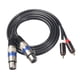 thumbnail image 3 of Audiophile Cable de Audio RCA Macho a XLR Hembra Cable de Extensión de Audio Enchufe , macho a XLR hembra CUTICAT Línea de interconexión de micrófono, 3 of 8