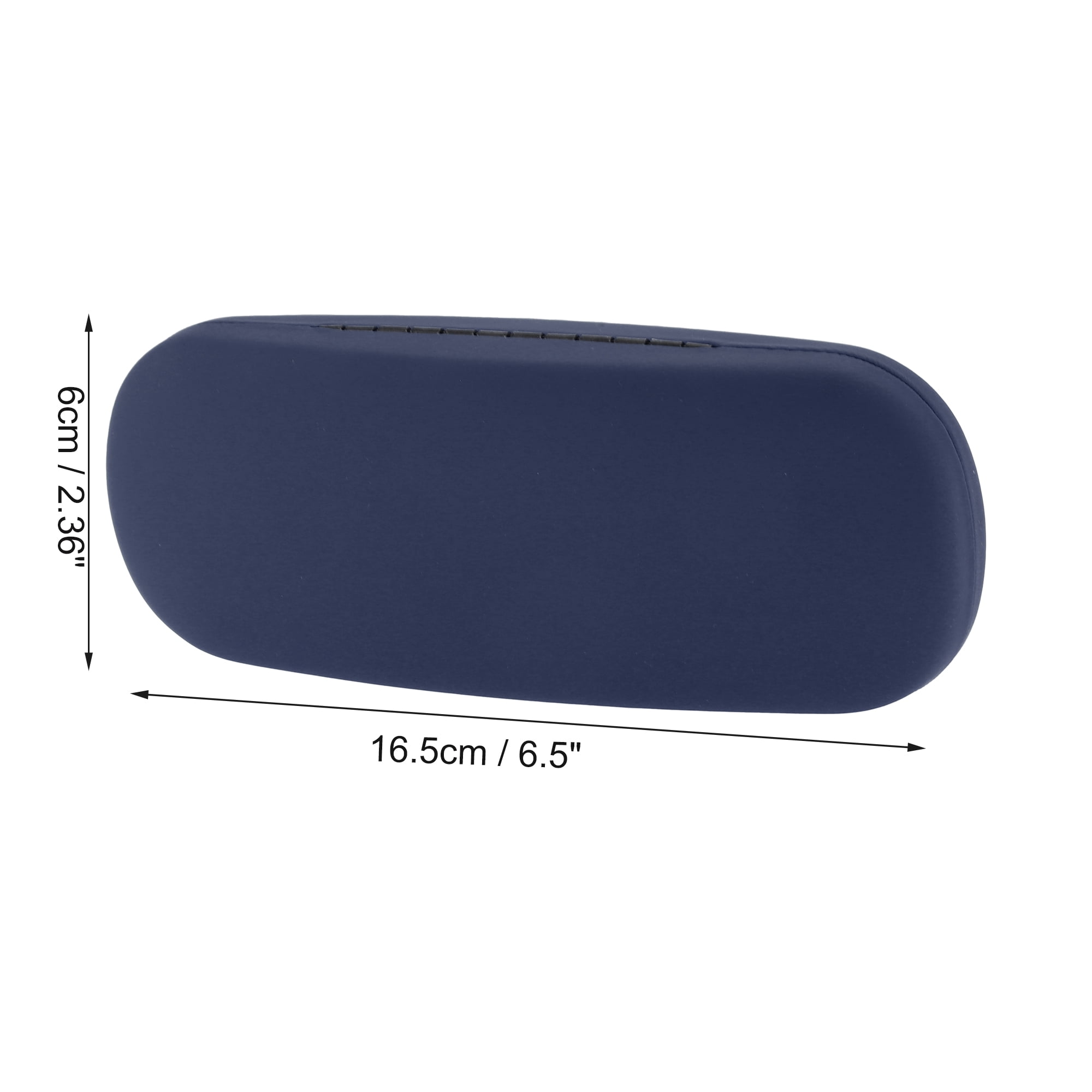 Unique Bargains Retro Round Lightweight Eyeglasses Storage 6.5"x2.36"x1.38" Blue