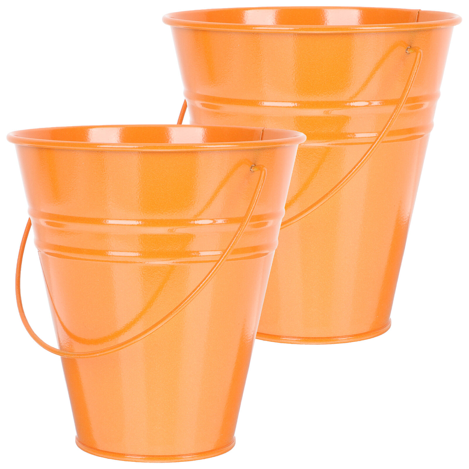 Flower Vase Metal Bucket Buckets Jug Pot Galvanized Farmhouse Vintage