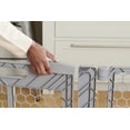thumbnail image 4 of Regalo Plastic Puerta para bebé ajustable súper ancha de 192 pulgadas y patio de juegos con puerta, marca galardonada, 2 en 1, kit adicional, incluye 4 paquetes de soportes de pared, gris, 4 of 5