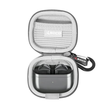 RLSOCO Hard Case for Samsung Galaxy Buds 3 AI True Wireless Bluetooth Earbuds - Grey (Case Only)