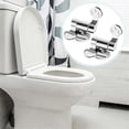thumbnail image 4 of Toilet Seat Hinge 1Pair Replacement Stainless Steel Hinges for All Toilet Seat Cover Lid Soft Close Toilet Seat Fittings, 4 of 5