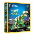 thumbnail image 1 of National Geographic Motorized Dinosaur 3D Puzzle - 50-Piece 3D T. Rex Wood Model Kit with Light-Up Motorized Display Base and 8 Light Sett, 1 of 6