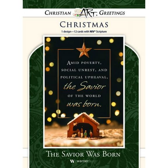 Boxed Cards - Christmas - Solid - The Savior of the World Was Born (Other)