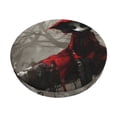 thumbnail image 1 of Disketp Dark Red Hooded Girl Funda Redonda para Taburete, Funda de Cojín para Silla de Bar Suave y Elástica-14 inch, 1 of 7