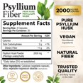 thumbnail image 3 of Psyllium Husk Powder 2000mg Per Serving Supplement - Extra Strength Psyllium Fiber Powder - Natural Soluble Fiber Pills, Supports Digestion, Colon Health & Regularity, Bottled in USA - 120 Capsules, 3 of 10