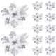 thumbnail image 3 of Flor de Navidad rosa para decoración del hogar, corona de 14,5 cm, para puerta y ventana, 1 unidad/5 piezas/10 piezas, 3 of 4