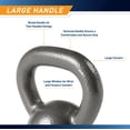 thumbnail image 3 of Kettlebell MARCY HKB-010 de 4,5 kg de hierro fundido negro, 3 of 7