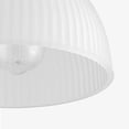 thumbnail image 5 of 1-Light Semi-Flush Mount Ceiling Light, Matte Brass, Frosted Ribbed Glass Shade, Home Improvement, Dining Room, Kitchen, 5 of 11