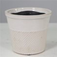 thumbnail image 1 of White Glazed Ceramic Planter, 1 of 1