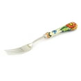 thumbnail image 1 of Polish Pottery 8¼-inch Stainless Steel Fork (Spring Splendor Theme) Signature UNIKAT Hand Painted in Poland + Certificate of Authenticity, 1 of 6