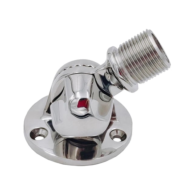 Stainless Steel Boat Swivel Antenna Mount Free Pivoting Base Marine Grade