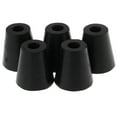 thumbnail image 2 of 5 piezas de almohadillas de parachoques negras , pies de goma, 40x38 mm, 2 of 7